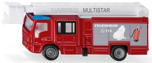 SIKU 1749 Magirus Multistar TLF Fire Engine Truck + telescopic mast 1/87 HO railway scale