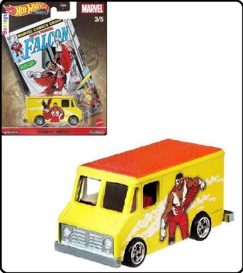 Hot Wheels Hotwheels Pop Culture Marvel Comics Combat Medic Van Falcon 1/64 scale