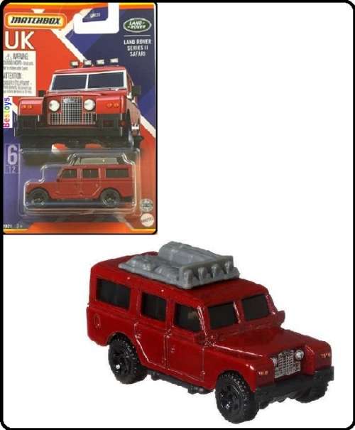 Matchbox Diecast Model Car UK Series Land Rover Series 2 Safari 1/64 scale new in pack