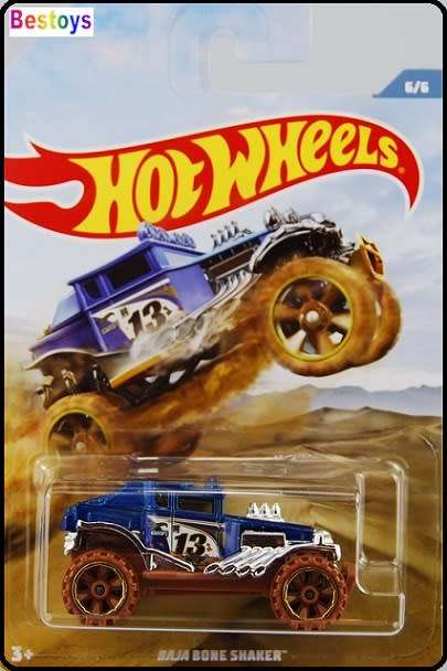 Hotwheels Hot Wheels Diecast Model Car Offroad Trucks Baja Bone Shaker No 13 1/64 scale new in pack