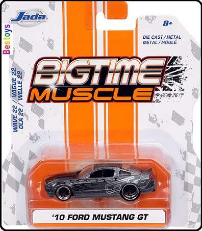 JADA  Diecast Model Car Bigtime Muscle Ford Mustang GT 2010 1/64 scale new in pack