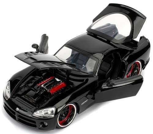 JADA Diecast Model Car Dodge Viper SRT 10 SRT10 Letty Fast & Furious Movie Film TV 1/24 scale new
