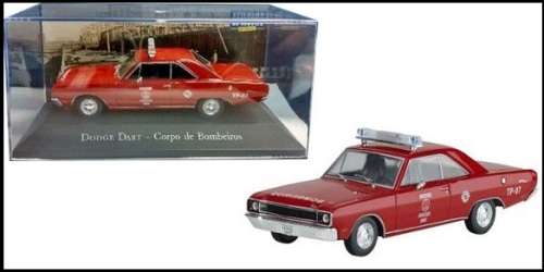 Diecast Model Car Brazilian Service Vehicle Collection Dodge Dart Fire Brigade 1/43 scale new in pac