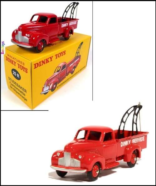 Atlas Norev Mattel Diecast Model Car Dinky Collection Studebaker Tow Truck "Dinky Service" No 25 R