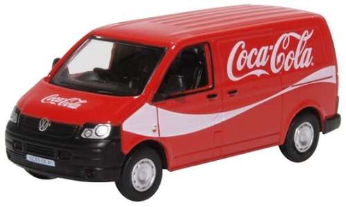 Oxford Diecast Model Car T5V003CC VW Volkswagen T 5 T5 Panelvan "Coca Cola" 1/76 OO railway scale