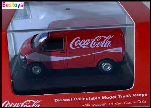 Oxford Diecast Model Car T5V003CC VW Volkswagen T 5 T5 Panelvan "Coca Cola" 1/76 OO railway scale
