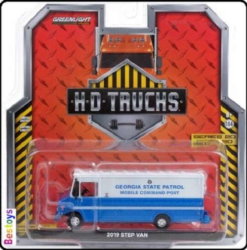 Greenlight Diecast Model Truck Step Van 2019 `Georgia State Patrol` Mobile Command Post 1/64 scale