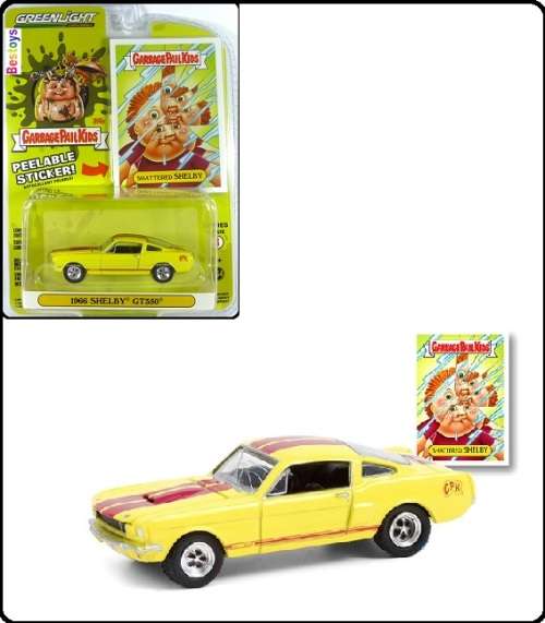 Greenlight Diecast Model Car Garbage Pail Kids Ford Mustang Shelby GT 350 GT350 1966 Shattered Shelb