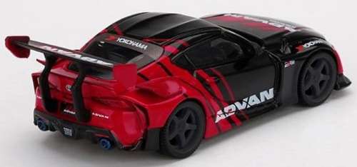 TSM Mini GT Diecast Model Car No 206 Toyota GR Supra Hong Kong Auto Show "Advan" 1/64 scale new
