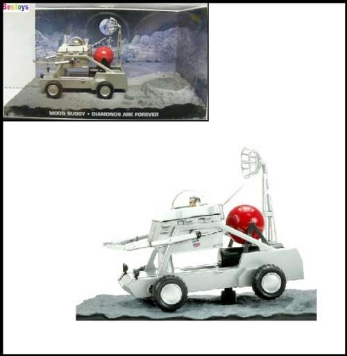 James Bond Diecast Model Car Collection Moon Buggy Diamonds Are Forever Movie Film 1/43 scale new