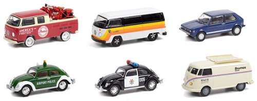 Greenlight Diecast Model Car VDub Series VW Volkswagen Beetle Copenhagen Airport Police 1/64 scale