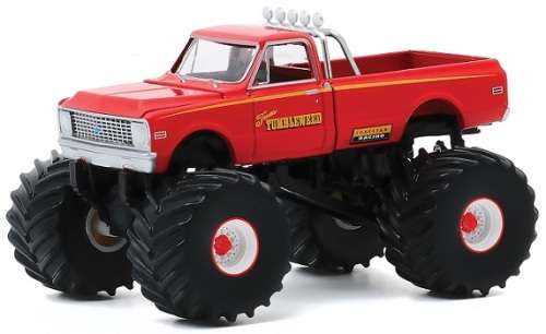 Greenlight Diecast Model Car Kings of Crunch Monster Truck Chevy Chevrolet C 10 C10 1972 Texas Tumbl