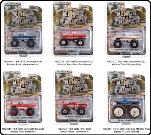 Greenlight Diecast Model Car Kings of Crunch Monster Truck Chevy Chevrolet C 10 C10 1972 Texas Tumbl