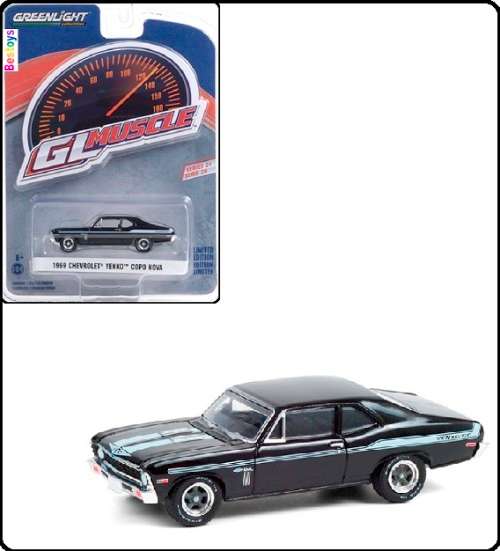 Greenlight Diecast Model Car Muscle Chevy Chevrolet Yenko COPO Nova 1969 1/64 scale new in pack