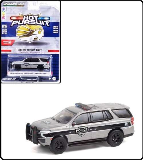 Greenlight Diecast Model Car Hot Pursuit Police Chevy Chevrolet Tahoe Pursuit Vehicle 2021 General M