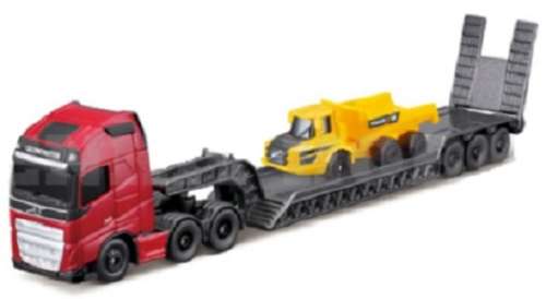 Maisto Construction Volvo FH 16 FH16 Truck + Lowbed trailer + Articulated loader