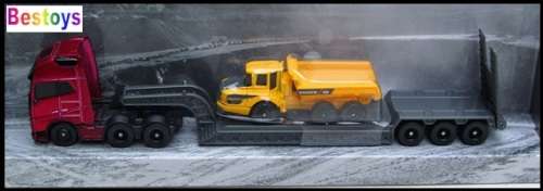 Maisto Construction Volvo FH 16 FH16 Truck + Lowbed trailer + Articulated loader