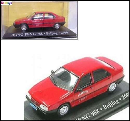 Taxi Diecast Model Car Collection Dong Feng 988 Citroen ZX Beijing 2000 1/43 scale new in pack