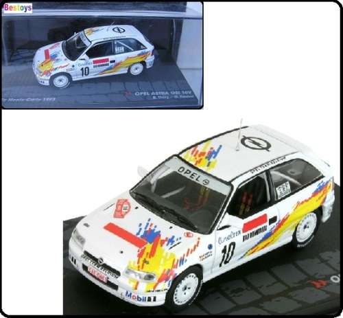 Rally Cars Collection Diecast Model Car Opel Astra GSi 16V No 10 Monte Carlo 1993 Thiry 1/43 scale