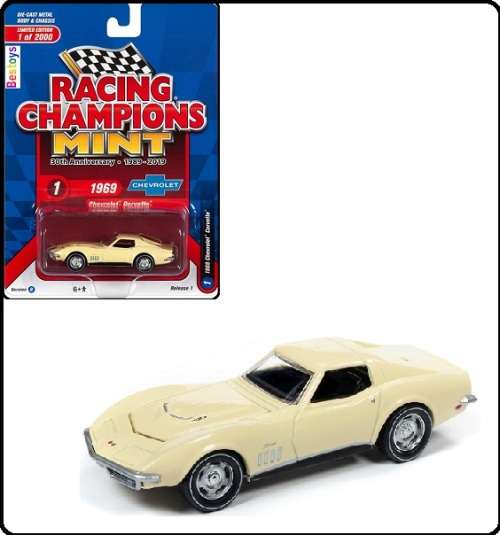 Racing Champions Diecast Model Car Chevy Chevrolet Corvette 1969 1/64 scale new in pack
