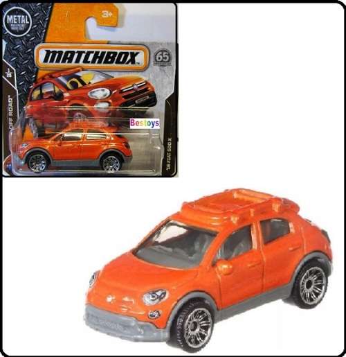 Matchbox Diecast Model Car 65th Anniv 2018 12 / 125 Fiat 500 X 500X 2016 Off Road 1/64 scale new