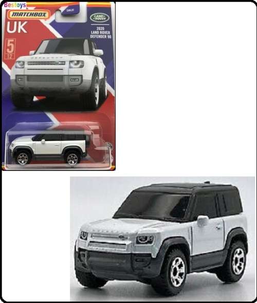 Matchbox Diecast Model Car UK series Land Rover Defender 90 2020 new in pack