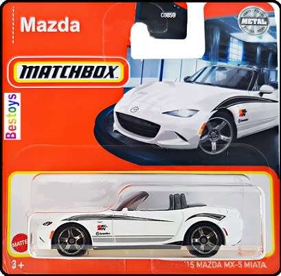 Matchbox Diecast Model Car 2022 61 / 100 Mazda MX 5 MX5 Miata 2015 `K&N` 1/64 scale new in pack
