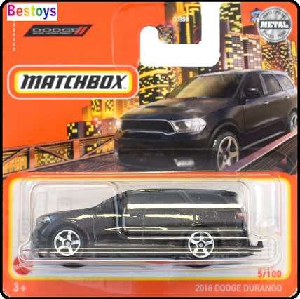 Matchbox Diecast Model Car 2022 5 / 100 Dodge Durango 2018 1/64 scale new in pack