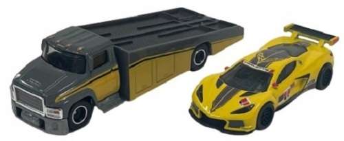 Hot Wheels Hotwheels Car Culture Team Transport Chevy Chevrolet Corvette C8 R + Carry On Truck
