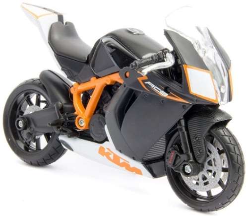Burago Diecast Model Motorcycle Bike KTM 1190 RC8 R RC 8 R 1/18 scale
