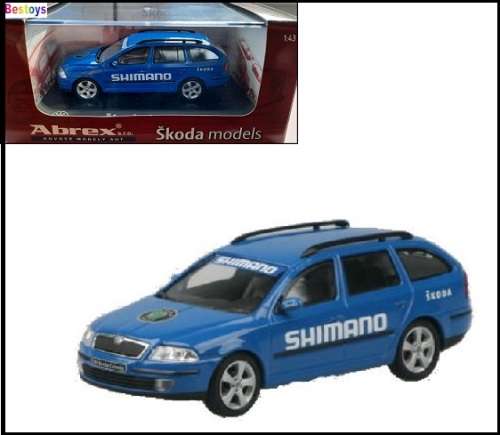 Abrex Hongwell Diecast Model Car Skoda Octavia Stationwagon `Shimano` 1/43 scale new in pack