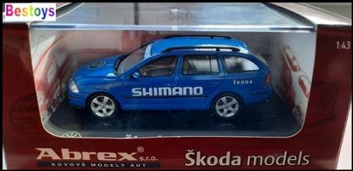 Abrex Hongwell Diecast Model Car Skoda Octavia Stationwagon `Shimano` 1/43 scale new in pack
