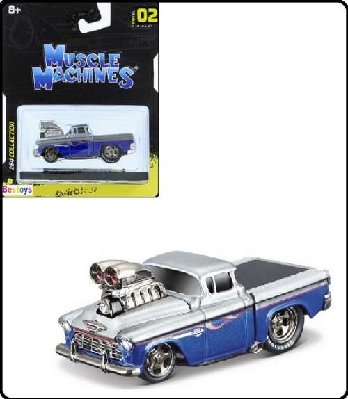 Maisto Muscle Machines Chevy Chevrolet Cameo Pickup 1955 1/64 scale