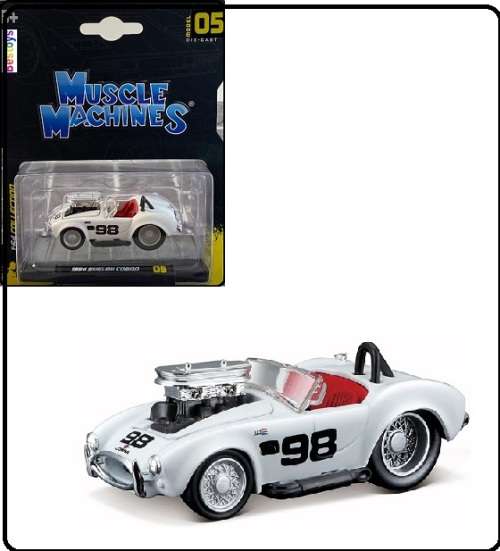 Maisto Muscle Machines Shelby Cobra 1964 No 98 1/64 scale