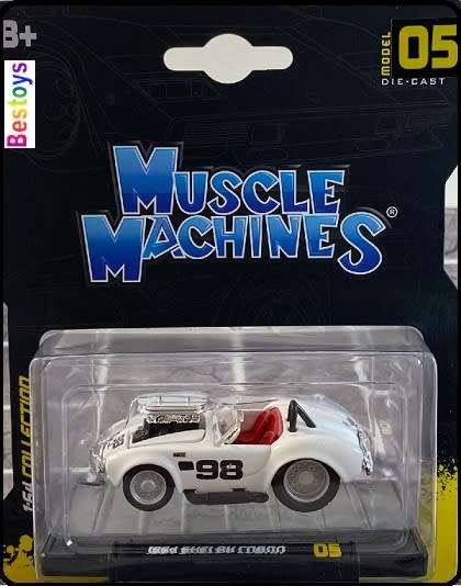 Maisto Muscle Machines Shelby Cobra 1964 No 98 1/64 scale