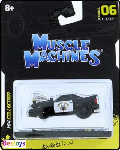 Maisto Muscle Machines Ford Mustang SVT Cobra 1993 "Highway Patrol" 1/64 scale