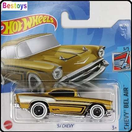 Hotwheels Hot Wheels Diecast Model Car 2022 44/250 Chevy Chevrolet 1957 Bel Air 1/64 scale