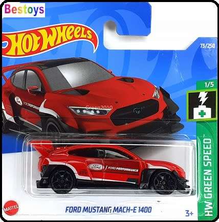 Hotwheels Hot Wheels Diecast Model Car 2022 73 / 250  Ford Mustang Mach E 1400 E1400 Green Speed