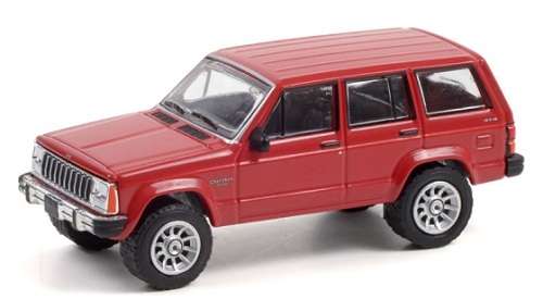 Greenlight Diecast Model Car All Terrain Jeep Cherokee Pioneer 1985 Offroad 1/64 scale new in pack