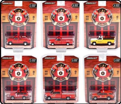 Greenlight Diecast Model Car Fire & Rescue Jeep Cherokee 1990 Reno Nevada Fire Dept 1/64 scale new