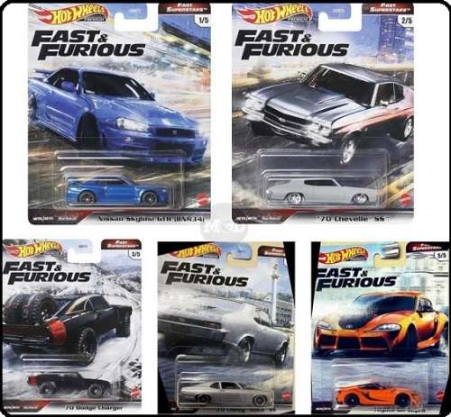 Hot Wheels Hotwheels Diecast Model Car Fast & Furious Fast Superstars Movie Chevy Chevelle SS 1970