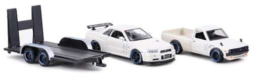 Maisto Diecast Model Car 32754 Design Transport Datsun 620 Pickup 1973 + Nissan Skyline GT R GTR R34