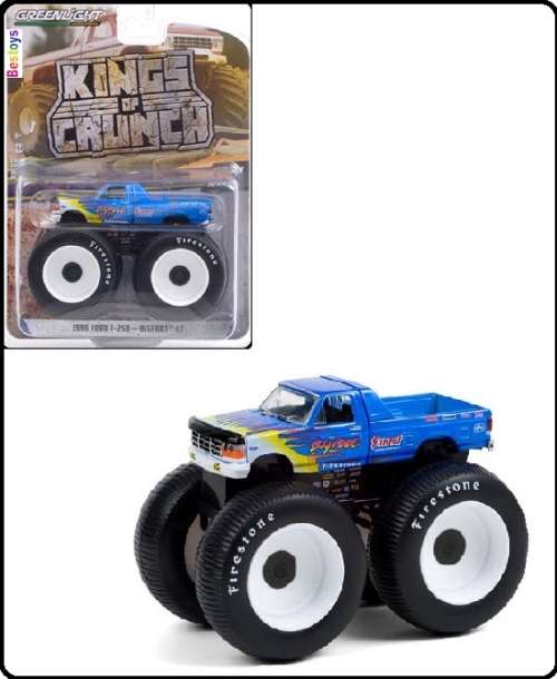 Greenlight Diecast Model Car Kings of Crunch Monster Truck Ford F 250 F250 1996 Bigfoot No 7 1/64 sc