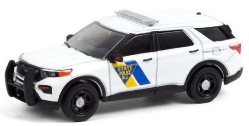 Greenlight Diecast Model Car Anniversary Series Ford Police Interceptor Utility 2021 New Jersey Stat