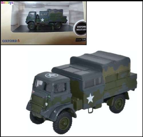 Oxford Diecast Model QLB003 Bedford QLB Light AA Reg. 12 Corps Germany 1945 Military 1/76 OO railway
