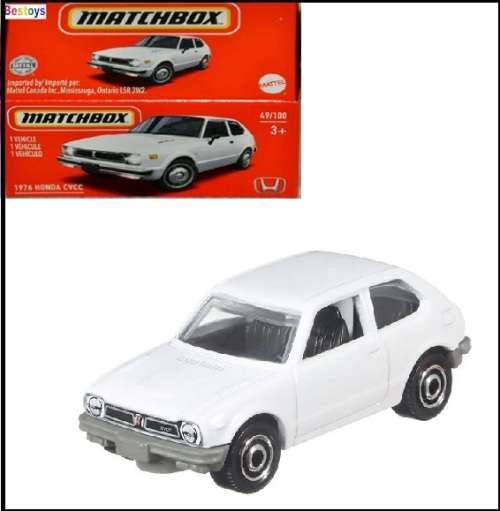 Matchbox Diecast Model Car Power Grab 2021 49/100 Honda CVCC 1976 1/64 scale