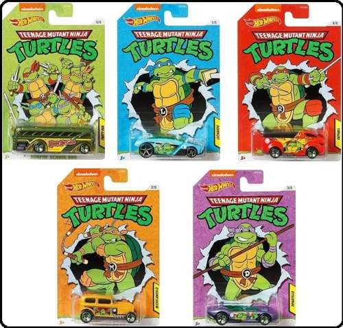 Hot Wheels Hotwheels Nickelodeon Teenage Mutant Ninja Turtles Surfin School Bus Party Van