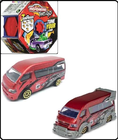 Majorette Diecast Model Car Tune Ups Toyota Hiace No 10 + body kit + decals 1/64 scale new in pack