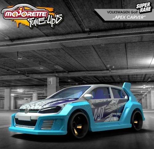 Majorette Diecast Model Car Tune Ups VW Volkswagen Golf GTi "MJT" + body kit + decals 1/64 scale new