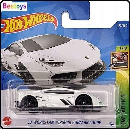 Hotwheels Hot Wheels Diecast Model Car 2022 172 / 250 Lamborghini Huracan Coupe Liberty Works Exotic